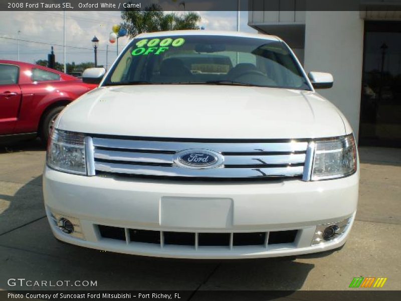 Oxford White / Camel 2008 Ford Taurus SEL