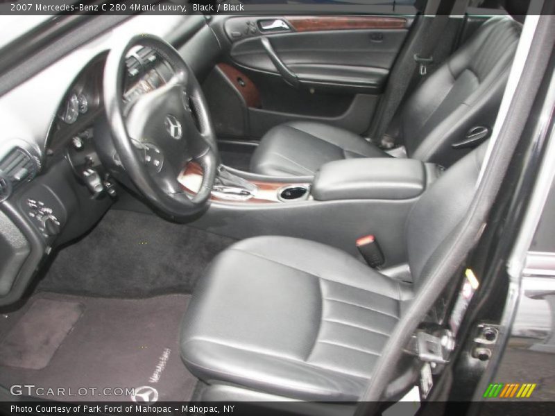 Black / Black 2007 Mercedes-Benz C 280 4Matic Luxury