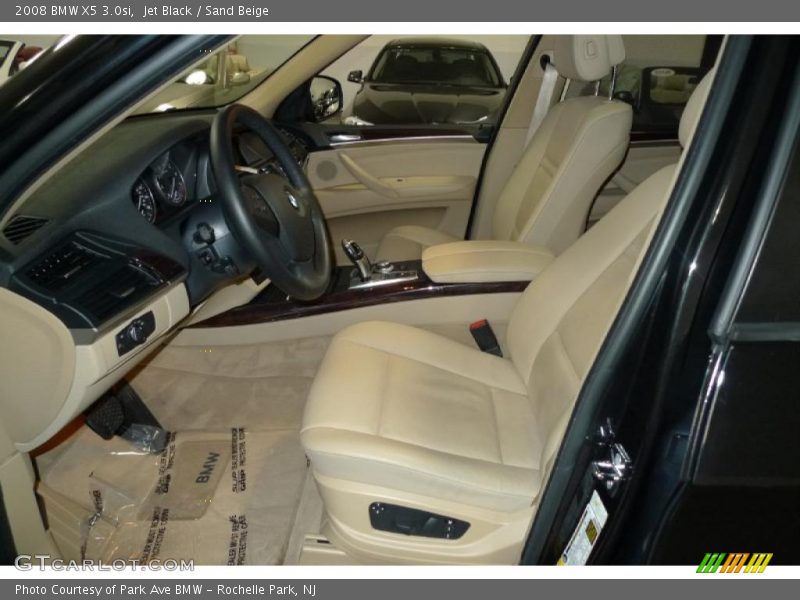 Jet Black / Sand Beige 2008 BMW X5 3.0si