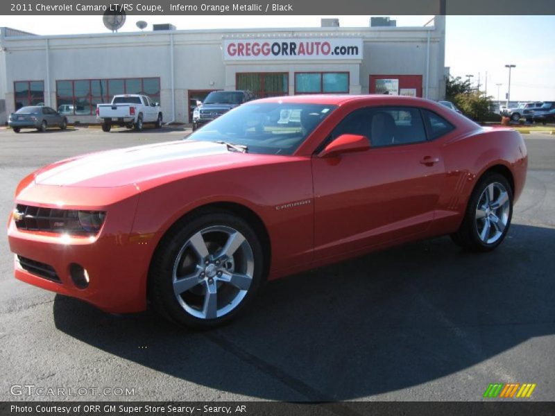 Inferno Orange Metallic / Black 2011 Chevrolet Camaro LT/RS Coupe