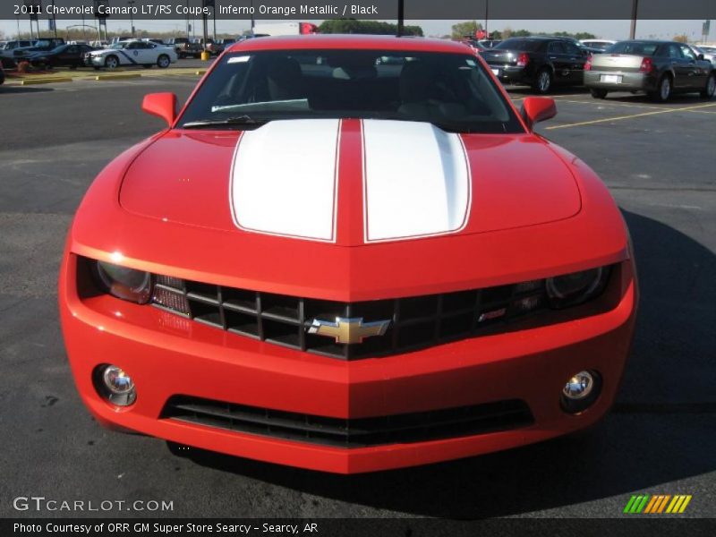 Inferno Orange Metallic / Black 2011 Chevrolet Camaro LT/RS Coupe