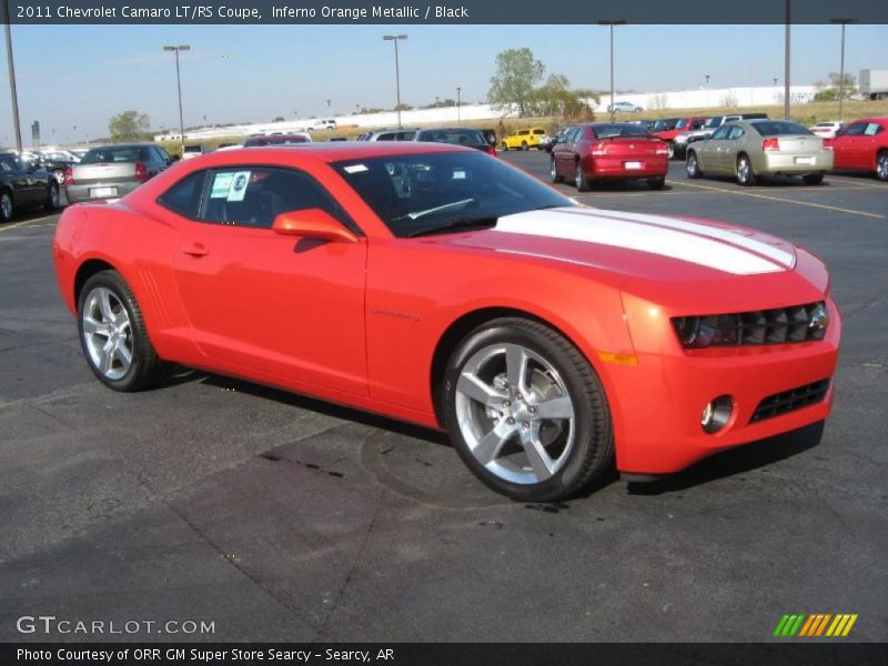 Inferno Orange Metallic / Black 2011 Chevrolet Camaro LT/RS Coupe