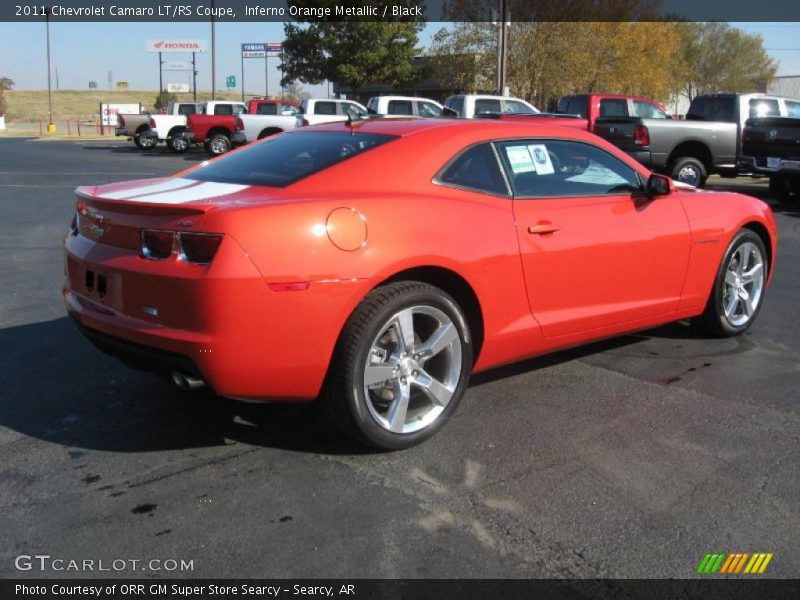 Inferno Orange Metallic / Black 2011 Chevrolet Camaro LT/RS Coupe