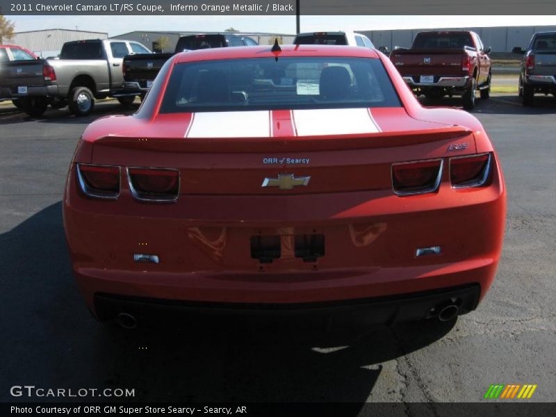 Inferno Orange Metallic / Black 2011 Chevrolet Camaro LT/RS Coupe