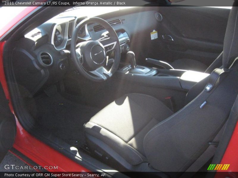Inferno Orange Metallic / Black 2011 Chevrolet Camaro LT/RS Coupe