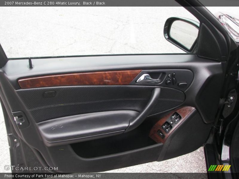 Black / Black 2007 Mercedes-Benz C 280 4Matic Luxury