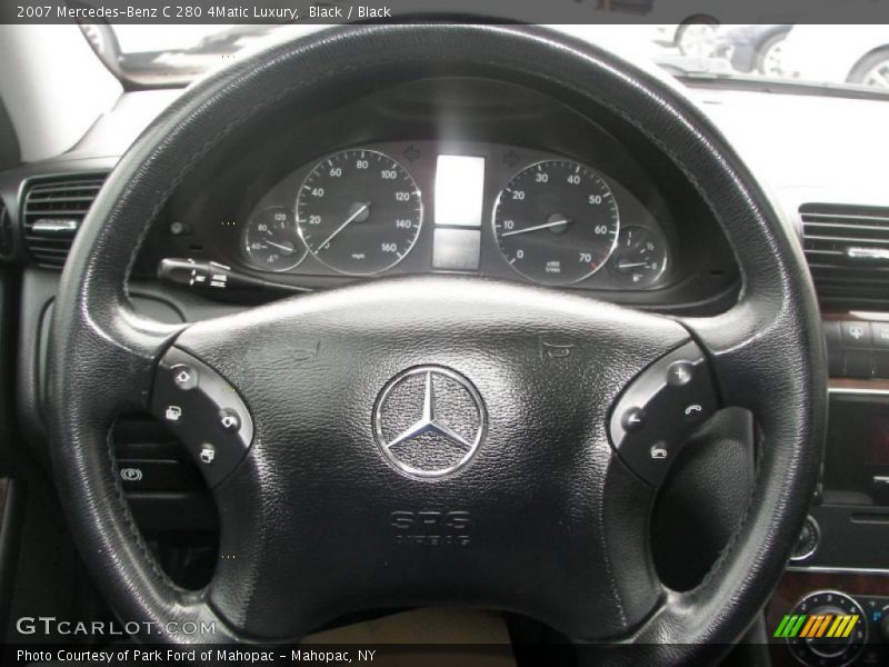 Black / Black 2007 Mercedes-Benz C 280 4Matic Luxury