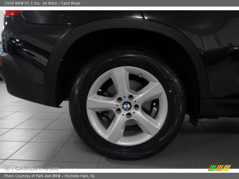 Jet Black / Sand Beige 2008 BMW X5 3.0si