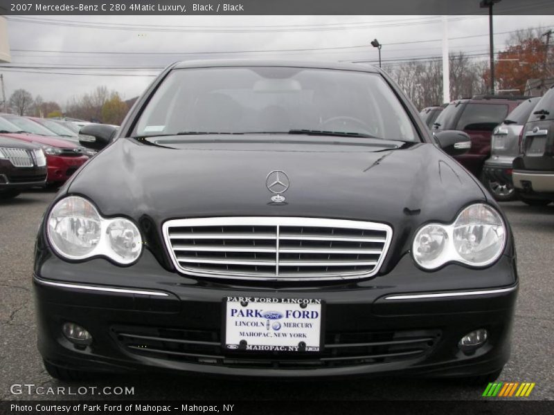 Black / Black 2007 Mercedes-Benz C 280 4Matic Luxury