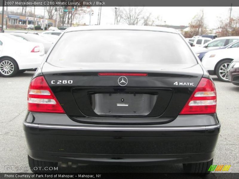 Black / Black 2007 Mercedes-Benz C 280 4Matic Luxury