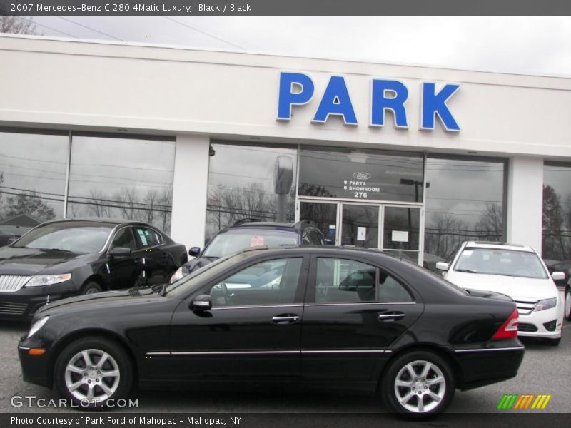 Black / Black 2007 Mercedes-Benz C 280 4Matic Luxury