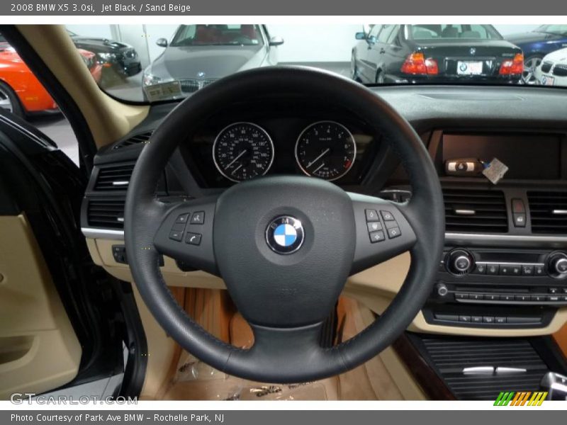 Jet Black / Sand Beige 2008 BMW X5 3.0si