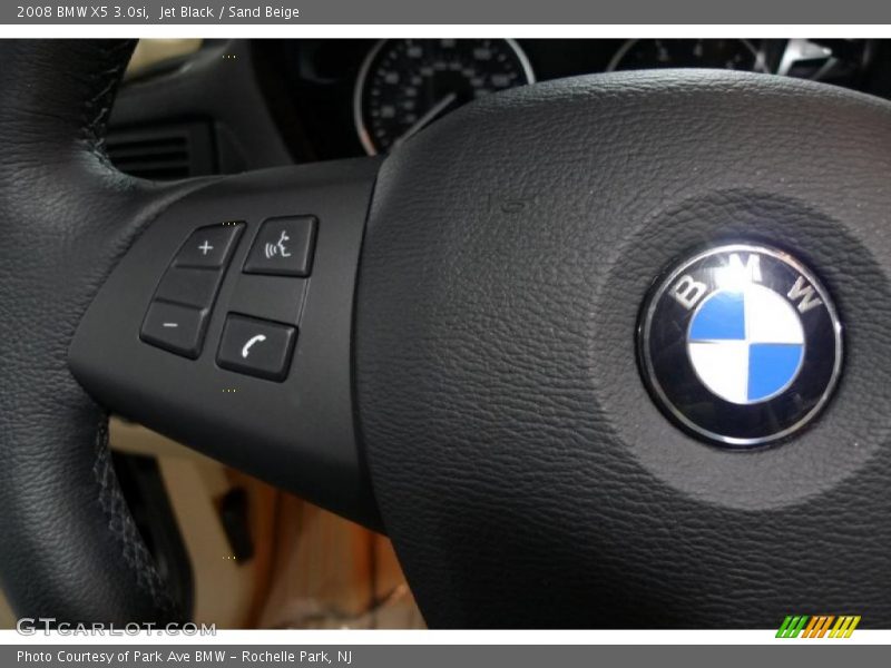 Jet Black / Sand Beige 2008 BMW X5 3.0si