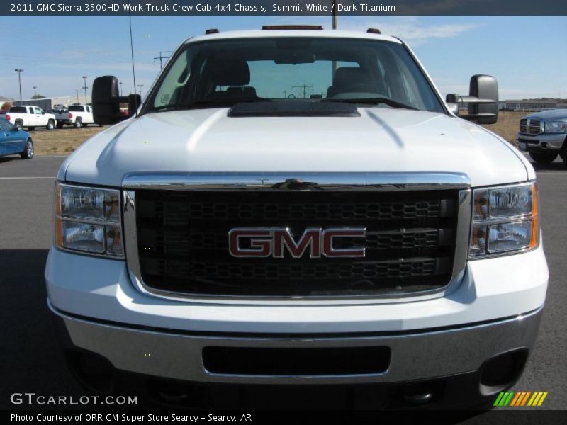 Summit White / Dark Titanium 2011 GMC Sierra 3500HD Work Truck Crew Cab 4x4 Chassis