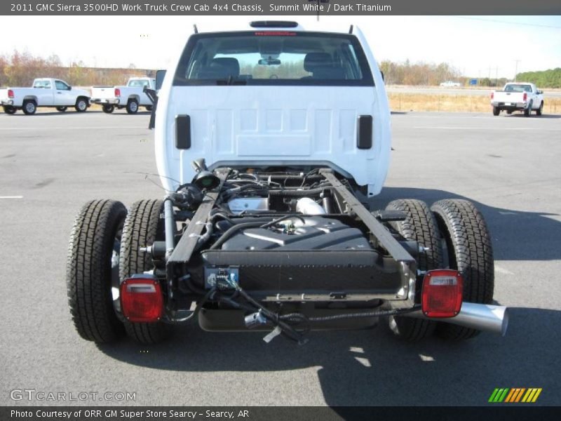  2011 Sierra 3500HD Work Truck Crew Cab 4x4 Chassis Summit White