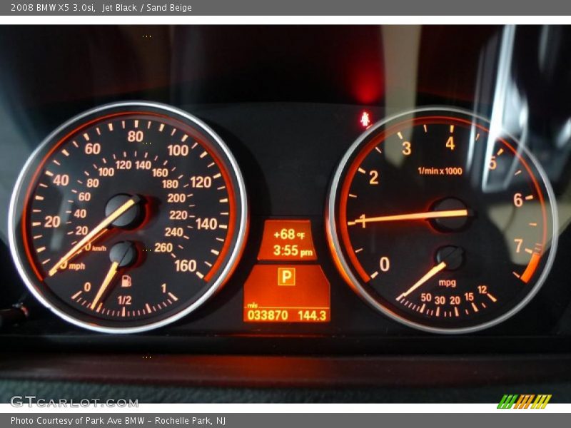 Jet Black / Sand Beige 2008 BMW X5 3.0si