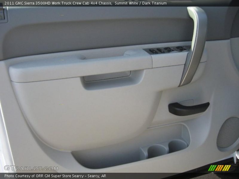 Summit White / Dark Titanium 2011 GMC Sierra 3500HD Work Truck Crew Cab 4x4 Chassis