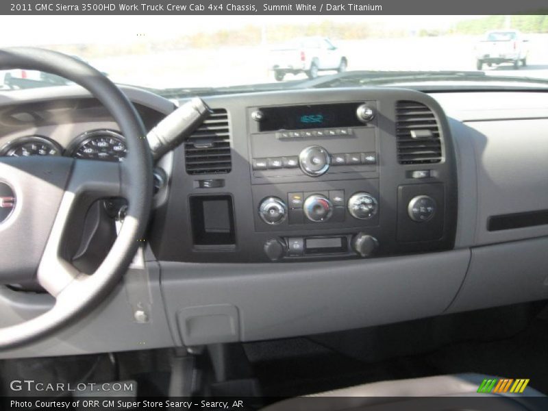 Summit White / Dark Titanium 2011 GMC Sierra 3500HD Work Truck Crew Cab 4x4 Chassis