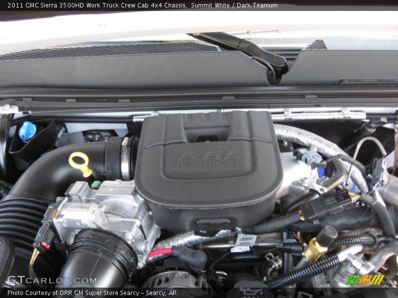  2011 Sierra 3500HD Work Truck Crew Cab 4x4 Chassis Engine - 6.6 Liter OHV 32-Valve Duramax Turbo-Diesel V8