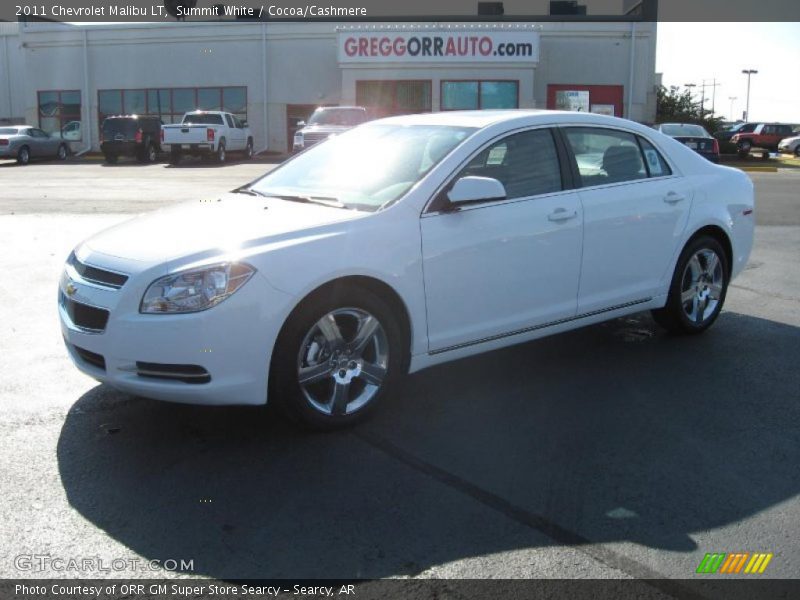 Summit White / Cocoa/Cashmere 2011 Chevrolet Malibu LT