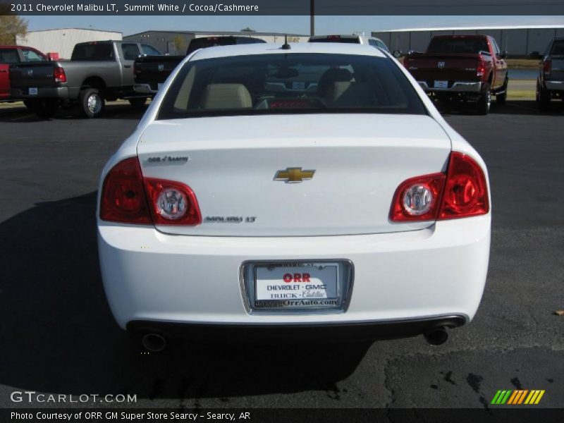 Summit White / Cocoa/Cashmere 2011 Chevrolet Malibu LT