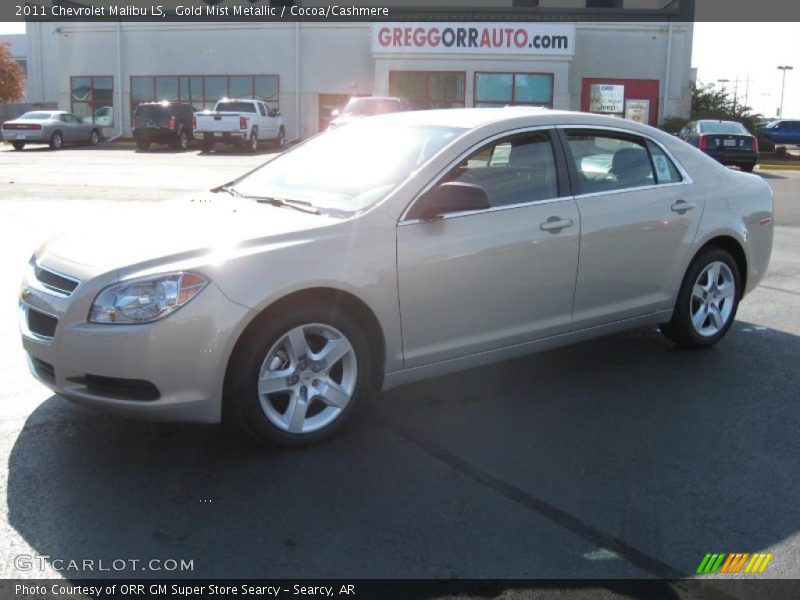 Gold Mist Metallic / Cocoa/Cashmere 2011 Chevrolet Malibu LS