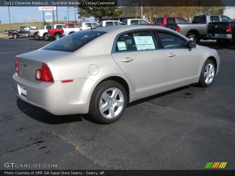Gold Mist Metallic / Cocoa/Cashmere 2011 Chevrolet Malibu LS