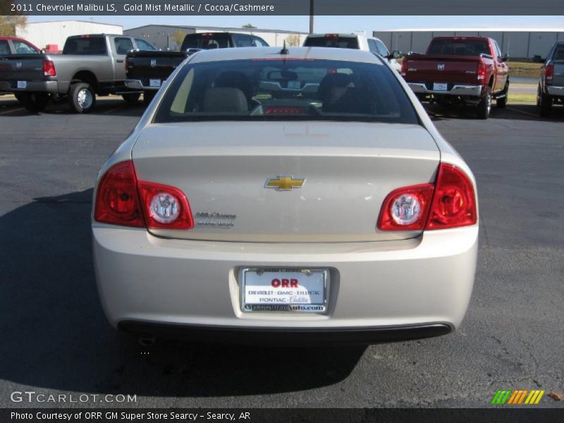 Gold Mist Metallic / Cocoa/Cashmere 2011 Chevrolet Malibu LS