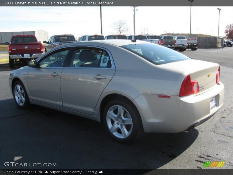 Gold Mist Metallic / Cocoa/Cashmere 2011 Chevrolet Malibu LS