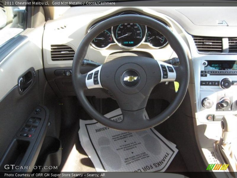 Gold Mist Metallic / Cocoa/Cashmere 2011 Chevrolet Malibu LS