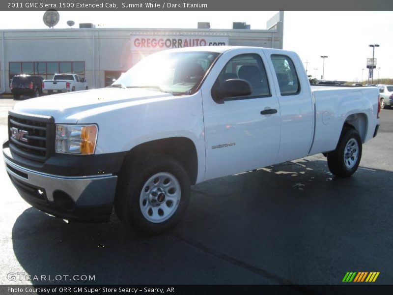 Summit White / Dark Titanium 2011 GMC Sierra 1500 Extended Cab
