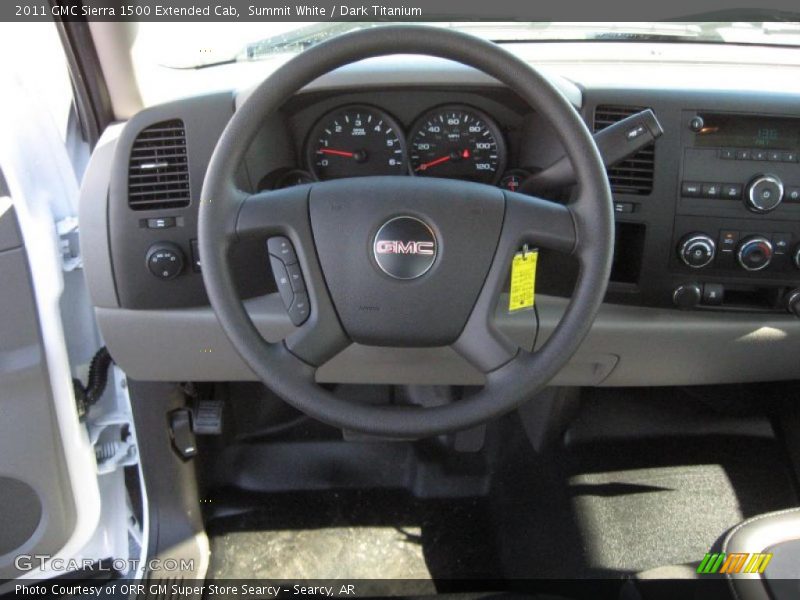 Summit White / Dark Titanium 2011 GMC Sierra 1500 Extended Cab