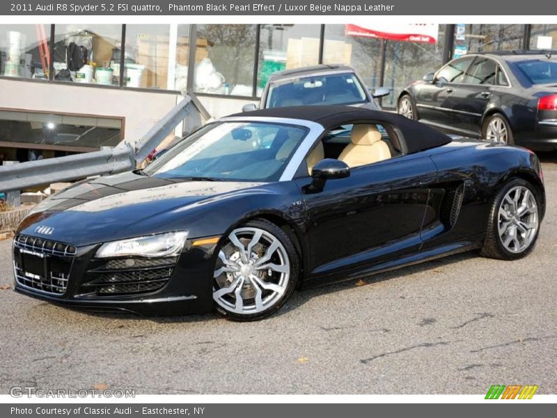 Phantom Black Pearl Effect / Luxor Beige Nappa Leather 2011 Audi R8 Spyder 5.2 FSI quattro