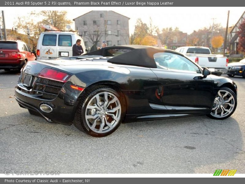 Phantom Black Pearl Effect / Luxor Beige Nappa Leather 2011 Audi R8 Spyder 5.2 FSI quattro