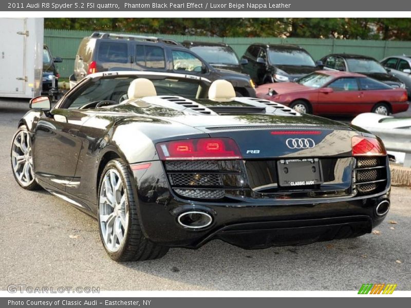 Phantom Black Pearl Effect / Luxor Beige Nappa Leather 2011 Audi R8 Spyder 5.2 FSI quattro