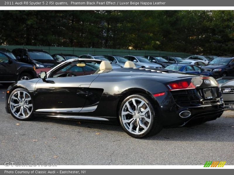 Phantom Black Pearl Effect / Luxor Beige Nappa Leather 2011 Audi R8 Spyder 5.2 FSI quattro