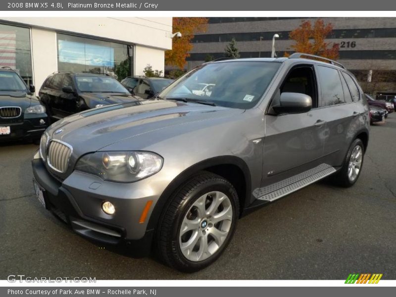 Platinum Bronze Metallic / Grey 2008 BMW X5 4.8i