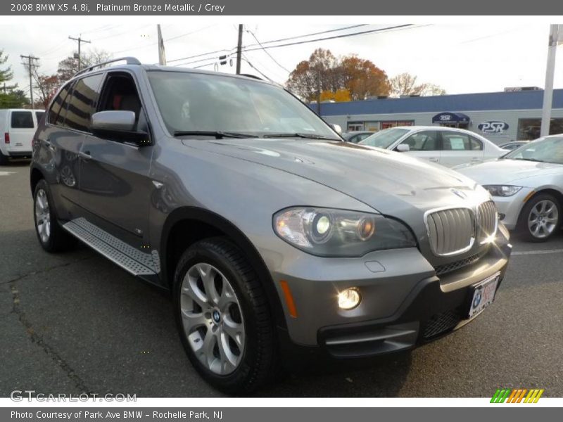Platinum Bronze Metallic / Grey 2008 BMW X5 4.8i