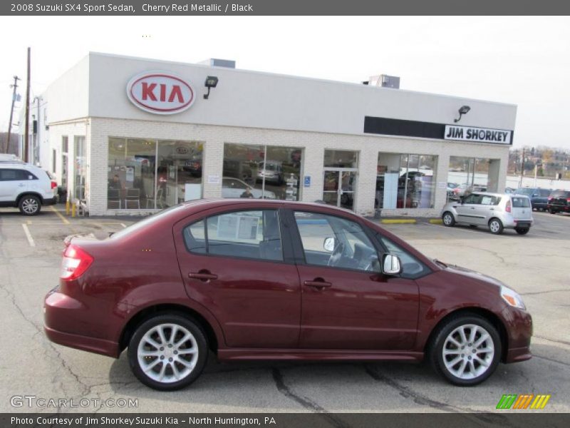 Cherry Red Metallic / Black 2008 Suzuki SX4 Sport Sedan
