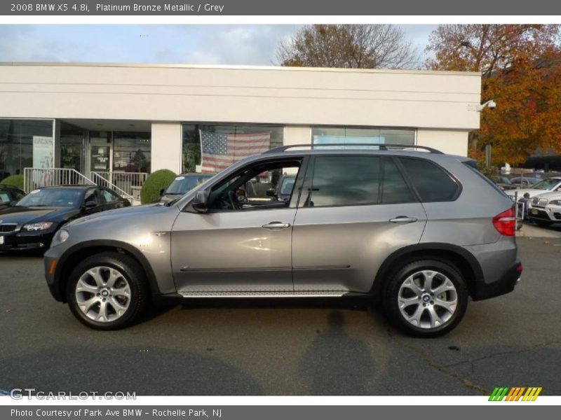 Platinum Bronze Metallic / Grey 2008 BMW X5 4.8i