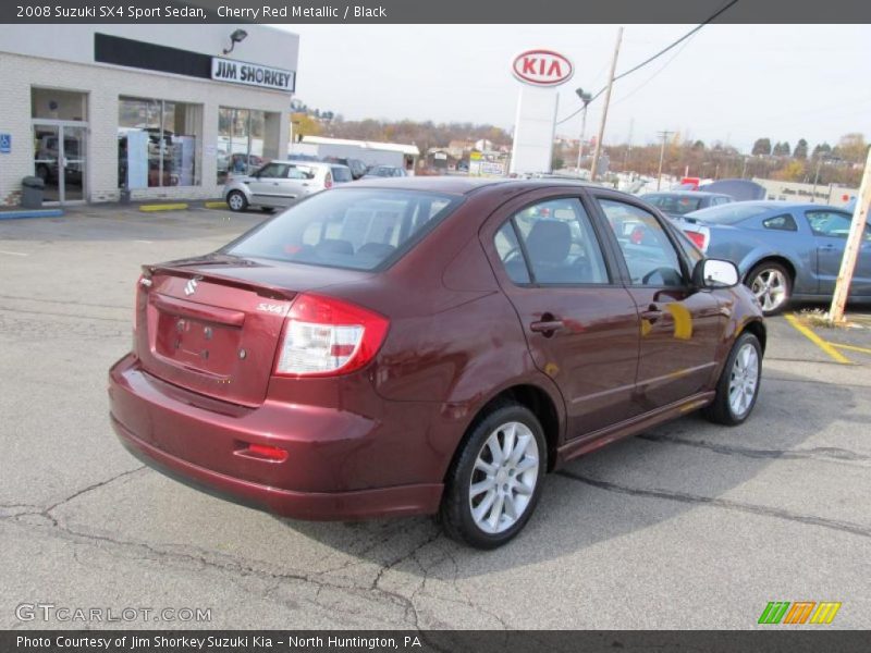 Cherry Red Metallic / Black 2008 Suzuki SX4 Sport Sedan