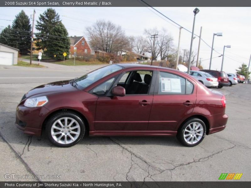 Cherry Red Metallic / Black 2008 Suzuki SX4 Sport Sedan