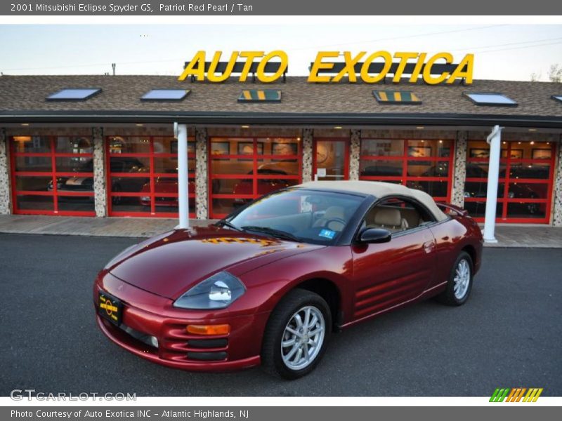 Patriot Red Pearl / Tan 2001 Mitsubishi Eclipse Spyder GS