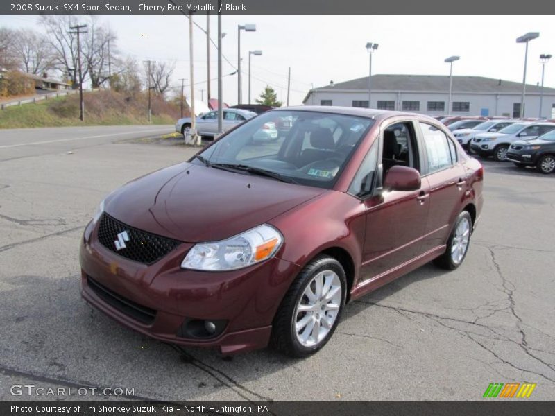 Cherry Red Metallic / Black 2008 Suzuki SX4 Sport Sedan