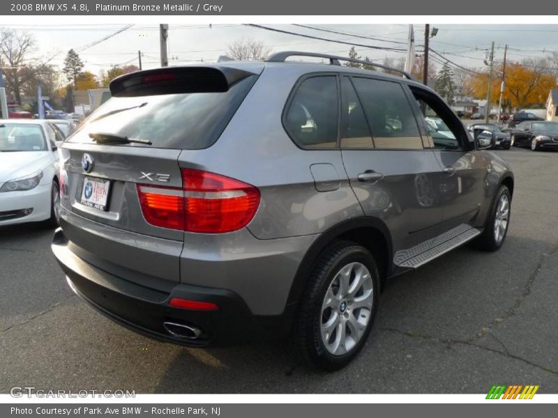 Platinum Bronze Metallic / Grey 2008 BMW X5 4.8i