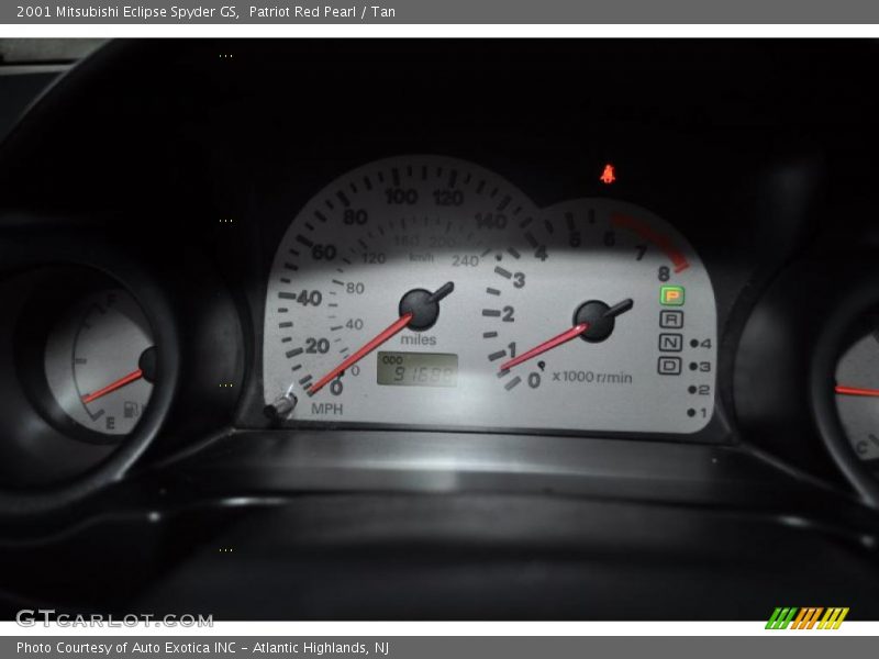 Patriot Red Pearl / Tan 2001 Mitsubishi Eclipse Spyder GS