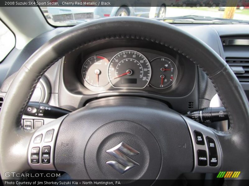Cherry Red Metallic / Black 2008 Suzuki SX4 Sport Sedan
