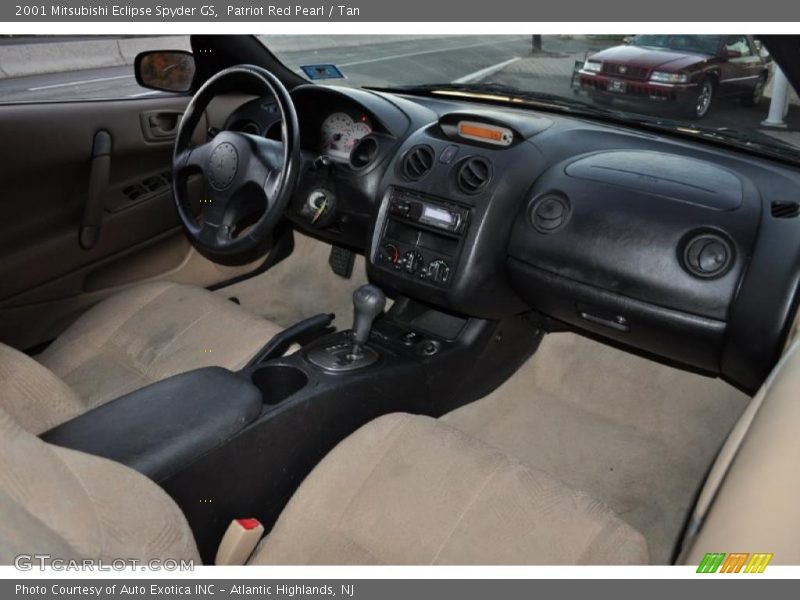 Patriot Red Pearl / Tan 2001 Mitsubishi Eclipse Spyder GS