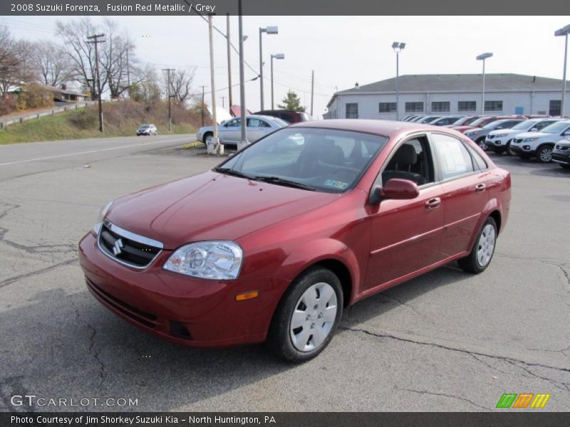 Fusion Red Metallic / Grey 2008 Suzuki Forenza