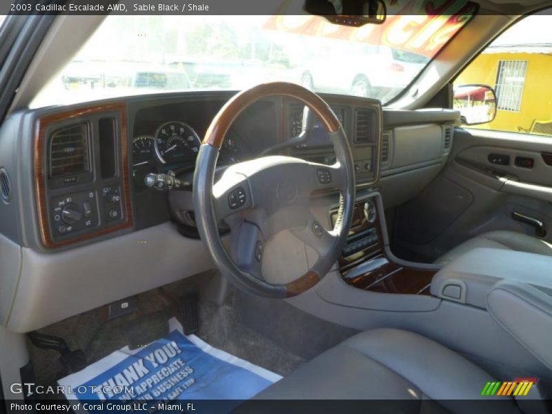 Sable Black / Shale 2003 Cadillac Escalade AWD